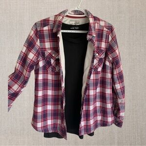 𝅺BC Clothing plaid fleece lined button up